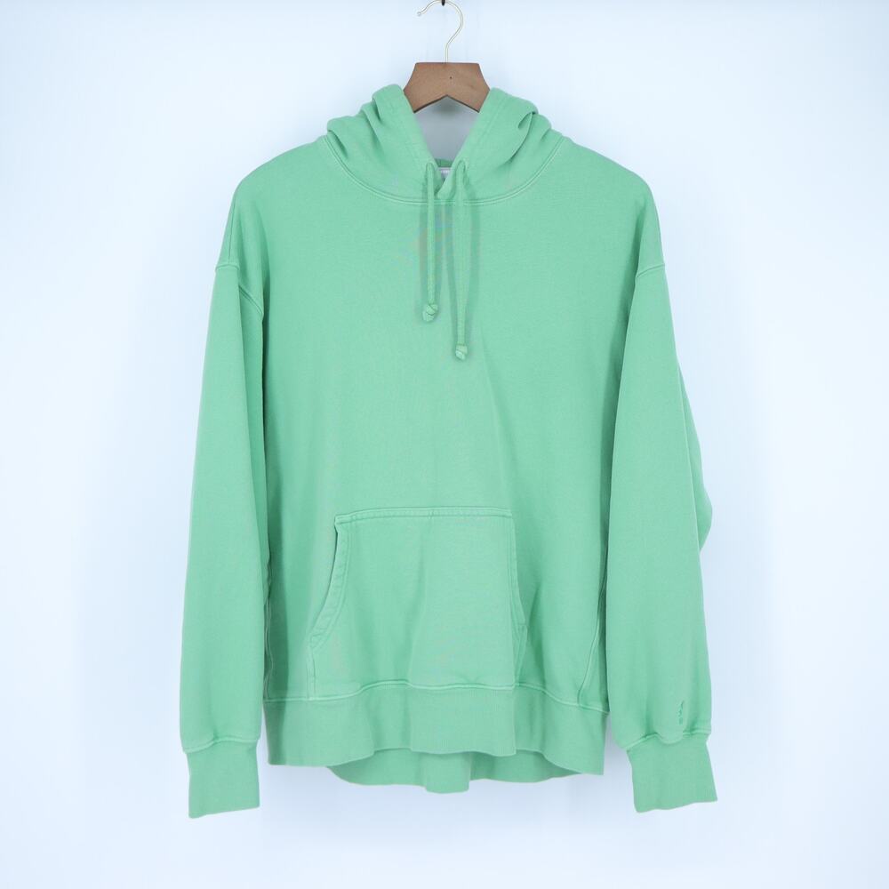 TNA Cozy Fleece Boyfriend Hoodie Green Sweatfleece Sweatshirt Women's M